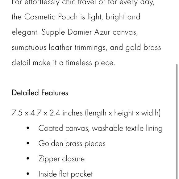 Authentic LV Cosmetic Pouch - Picture 8 of 8